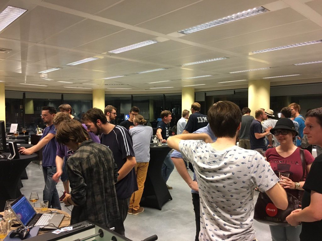 Full house at the Belgian Games Cafe last week. 